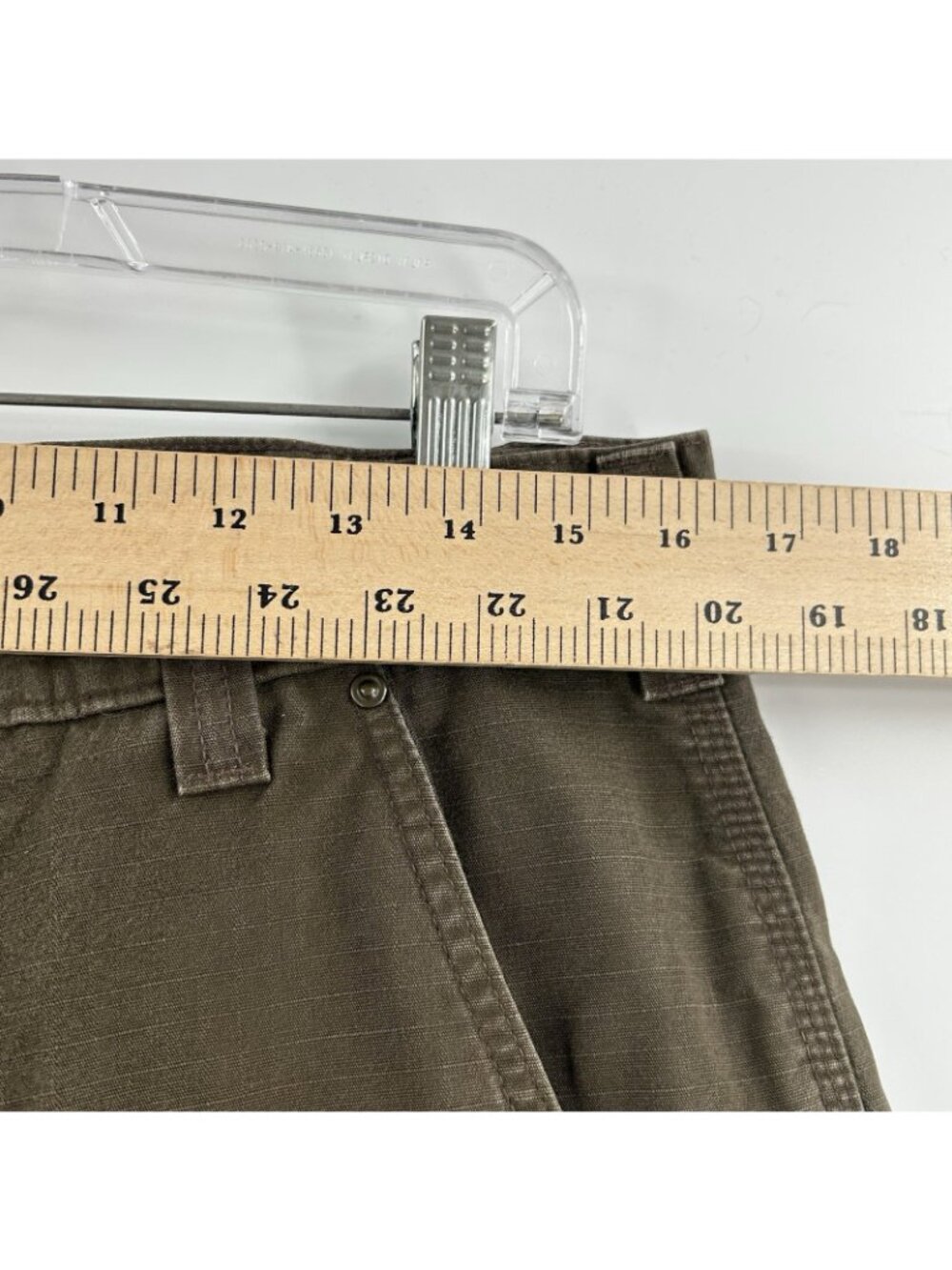 Carhartt B342 DFE Mens 32x32 Ripstop Double Front Knee Utility Cargo Pants Brown - Picture 5 of 16